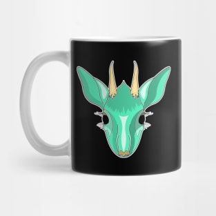 cyan kirk dik dik face cartoon Mug